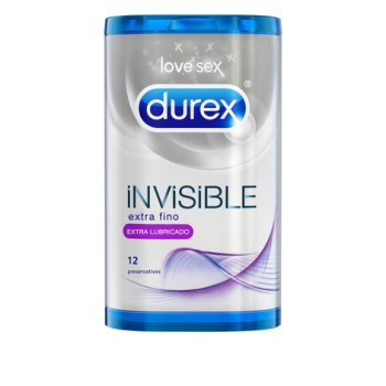 Durex Preservativo Invisible Extra Lubricado