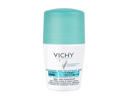 Vichy Desodorante Anti-transparente 48h Anti-manchas Blancas y Amarillas