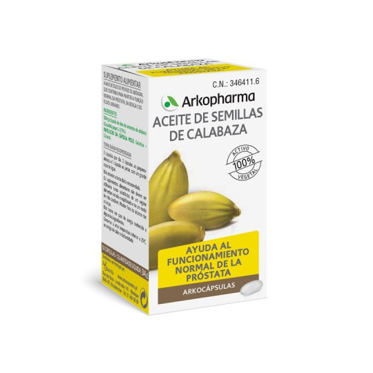 Arkocápsulas Aceite de Semillas de Calabaza 50 caps