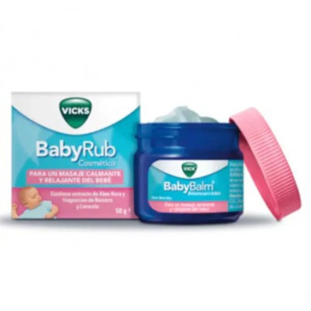 Vicks BabyRub 50 g | Bálsamo calmante para bebés desde 6 meses