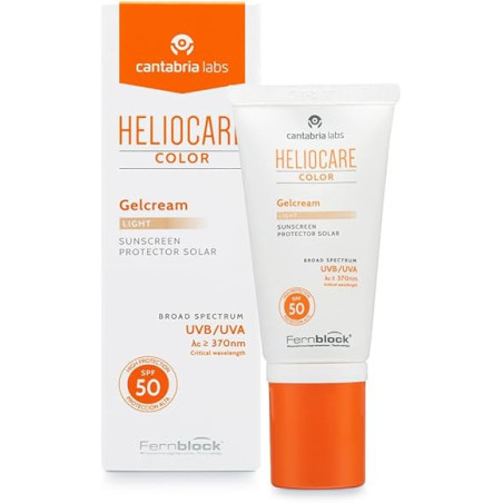 Heliocare Color Gelcream SPF 50 Light 50 ml | Protector Solar con Colo