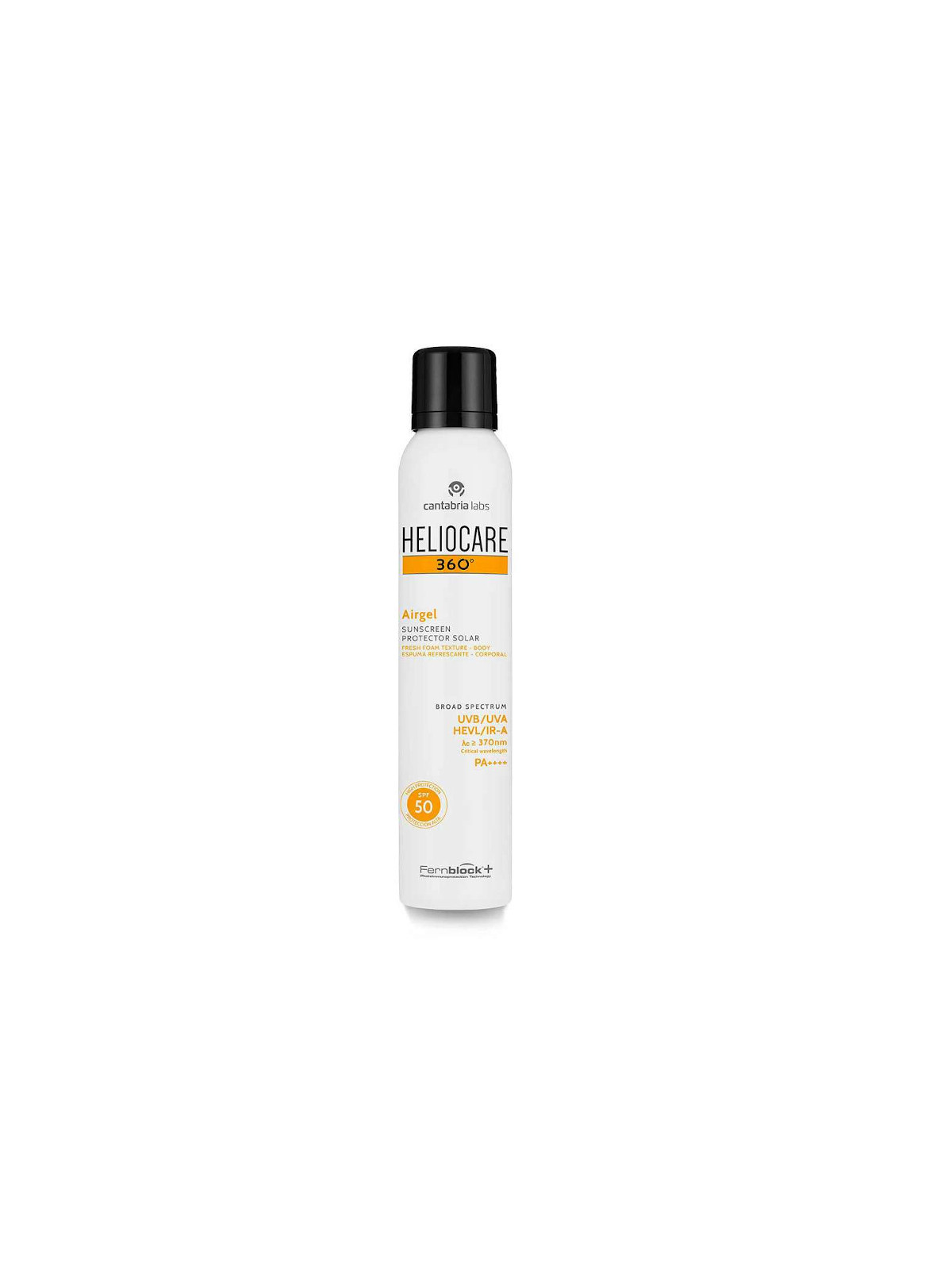 Heliocare 360º Airgel Corporal SPF 50 200 ml | Protector Solar Mousse