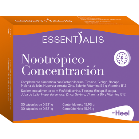 HEEL NOOTROPICO CONCENTRACION 30 CAPSULAS
