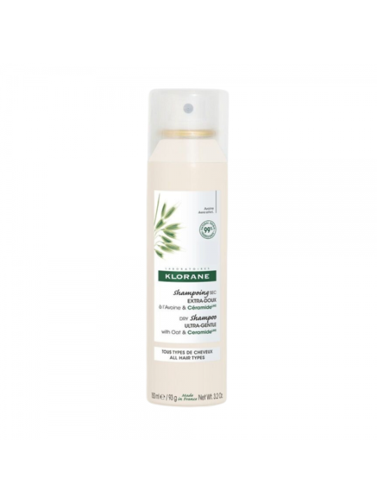 KLORANE CHAMPU SECO EXTRASUAVE A LA LECHE DE AVENA 150 ML