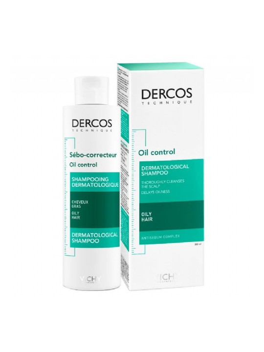 VICHY DERCOS CHAMPU TRATANTE SEBO CORRECTOR 200 ML