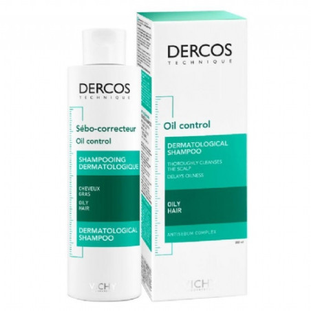 VICHY DERCOS CHAMPU TRATANTE SEBO CORRECTOR 200 ML