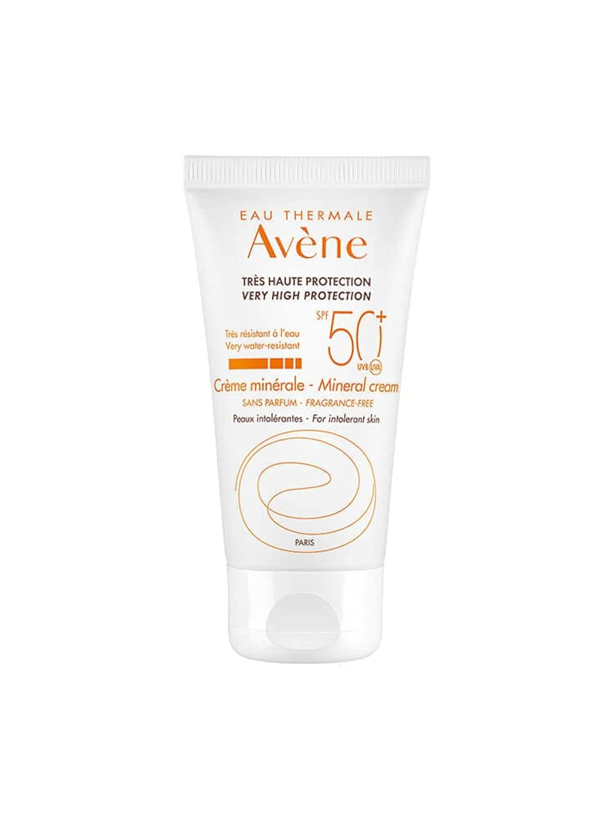 Avène Crema Mineral SPF 50+ 50 ml | Protector Solar Facial para Pieles