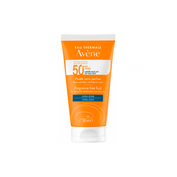 Avène Fluido Sin Perfume Ultra SPF 50+ 50 ml | Protector Solar Facial