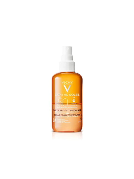 Vichy Capital Soleil Agua de Protección Solar Luminosidad SPF50 200 ml