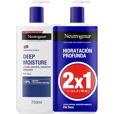 NEUTROGENA LOCION HIDRATACION PROFUNDA 2x750 ML