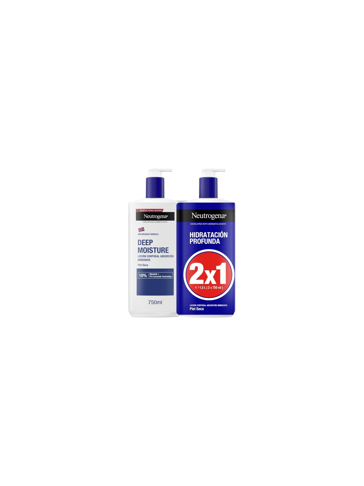 NEUTROGENA LOCION HIDRATACION PROFUNDA 2x750 ML