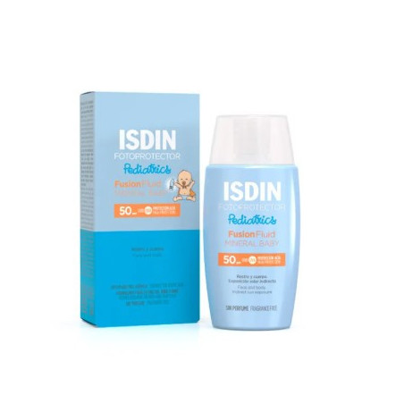 ISDIN Fusion Fluid Mineral Baby SPF 50+ 50 ml | Protección Solar Infan