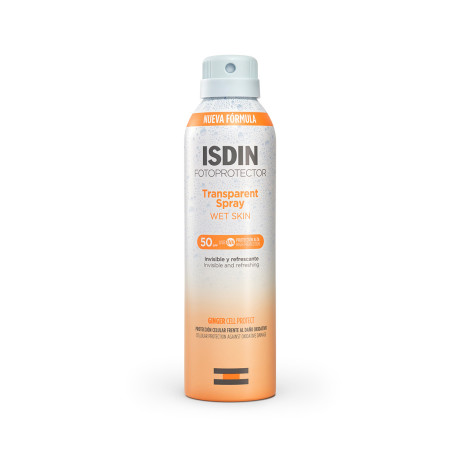 El ISDIN Fotoprotector Transparent Spray Wet Skin SPF 50 + (250 ml)