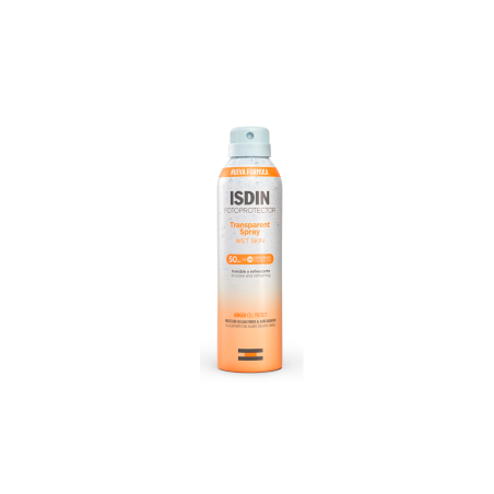 ISDIN Transparent Spray Wet Skin SPF 50+ 250 ml | Spray Solar Corporal