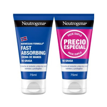 NEUTROGENA CREMA DE MANOS RAPIDA ABSORCION DUPLO 2x75 ML