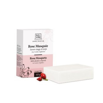 SOIVRE COSMETICS JABON SOLIDO AROMA ROSA MOSQUETA 125 G