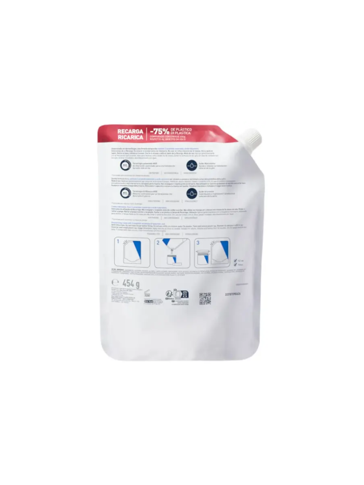 CERAVE CREMA HIDRATANTE REFILL 454 G