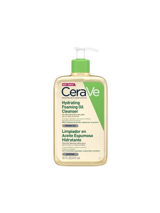 CERAVE LIMPIADORA ACEITE ESPUMOSO HIDRATANTE 473 ML