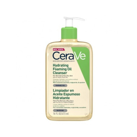 CERAVE LIMPIADORA ACEITE ESPUMOSO HIDRATANTE 473 ML