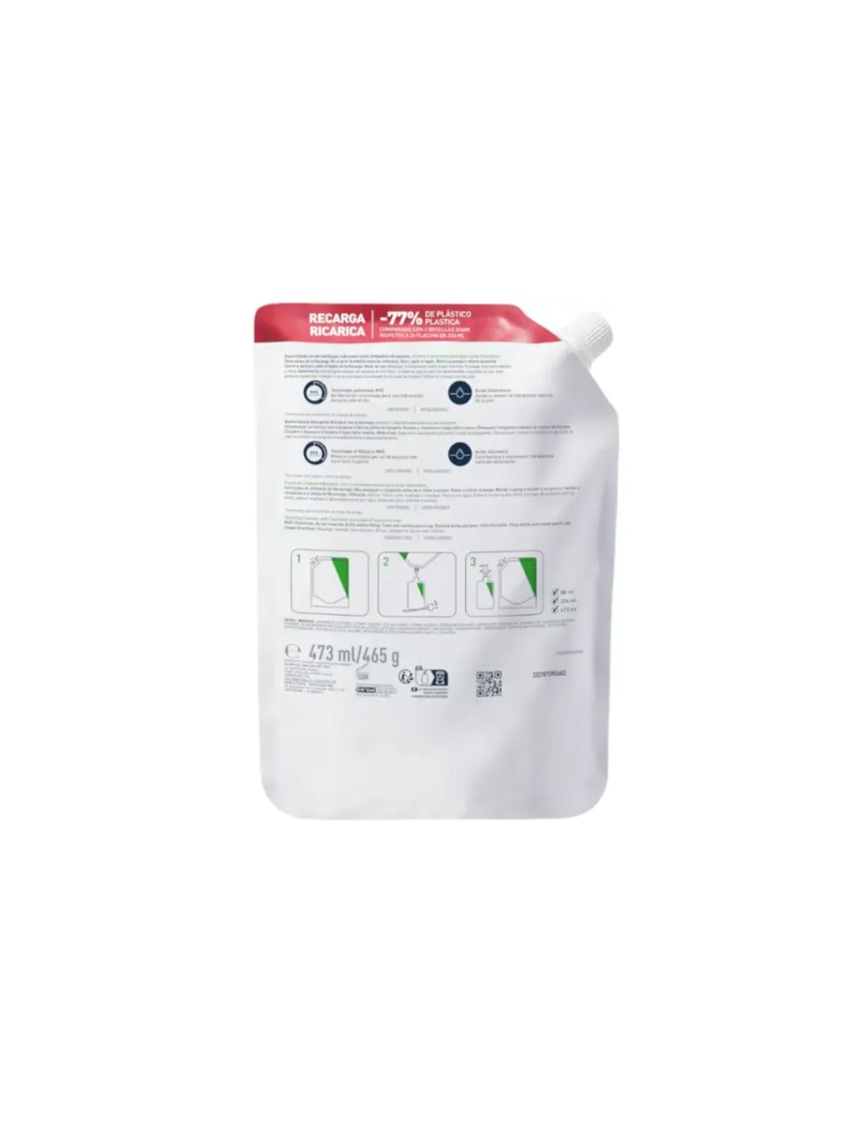 CERAVE LIMPIADORA HIDRATANTE REFILL 473 ML