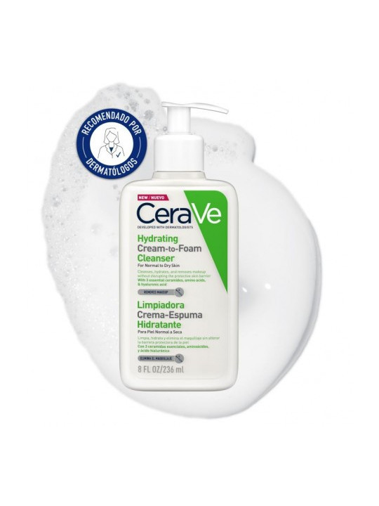 CERAVE GEL LIMPIADOR CREAM TO FOAM 473 ML