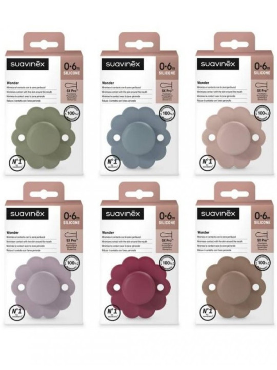 Chupete Suavinex Wonder SX Pro 0–6 m | Silicona Suave Ergonómica