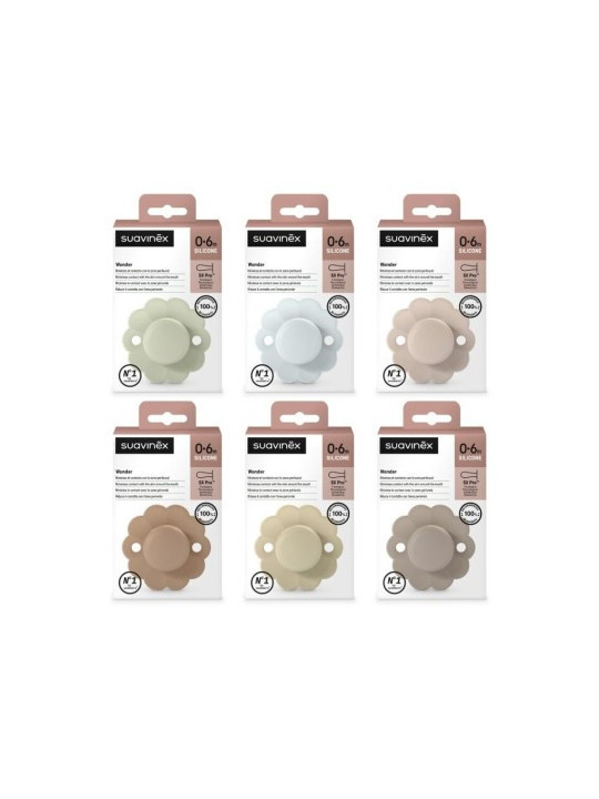 Chupete Suavinex Wonder SX Pro 0–6 m | Silicona Suave Ergonómica