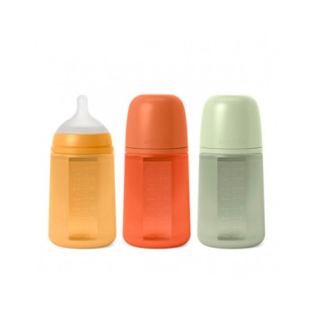 Biberón Suavinex Silicona 240 ml Anticólico +3 meses SX Pro