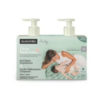 Suavinex Duplo Gel Baño Espumoso + Leche Hidratante 500 ml