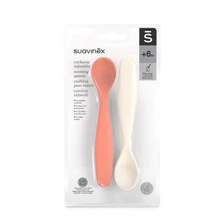 Cuchara Silicona Suavinex +4 m | Flexible, Segura y Fácil de Agarrar