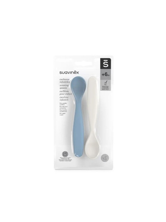 Cuchara Silicona Suavinex +4 m | Flexible, Segura y Fácil de Agarrar