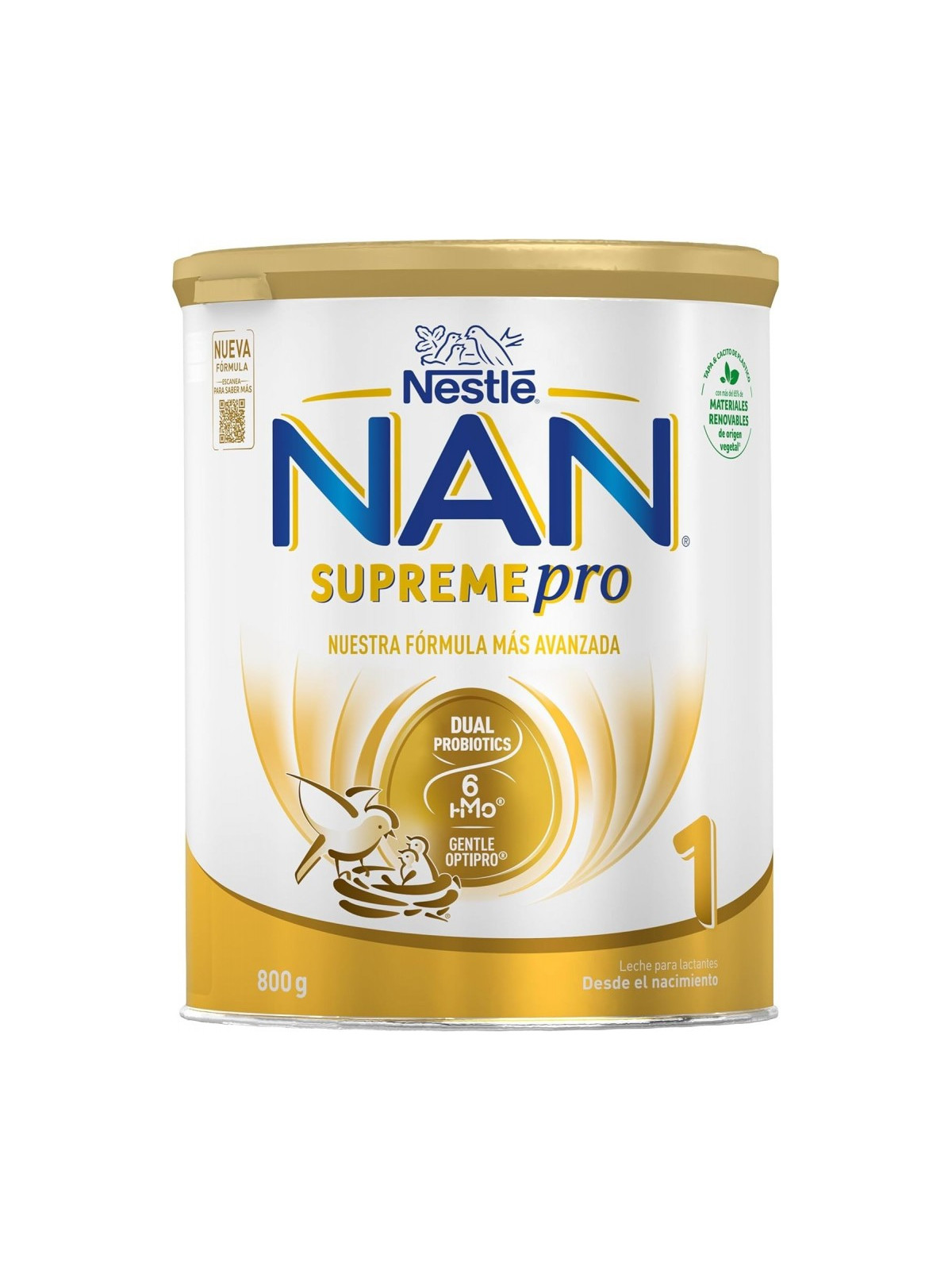 Nan Supreme Pro 1 leche infantil 800 g – fórmula inicio bebé