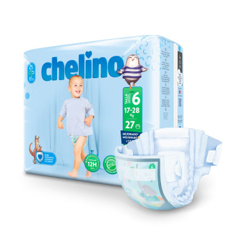 Chelino Fashion & Love T6 17–28 kg – 27 pañales absorbentes