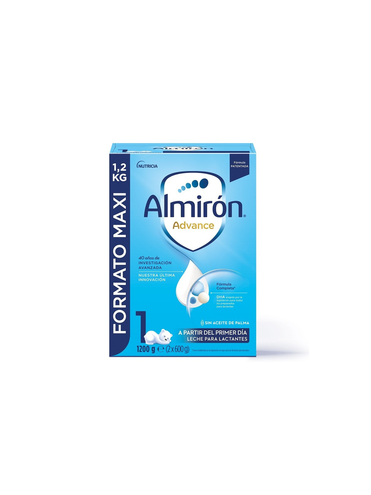 Almirón Advance 1 leche infantil 1200 g – fórmula inicio bebé