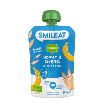 SMILEAT ECO POUCH YOGUR Y AVENA 100 G