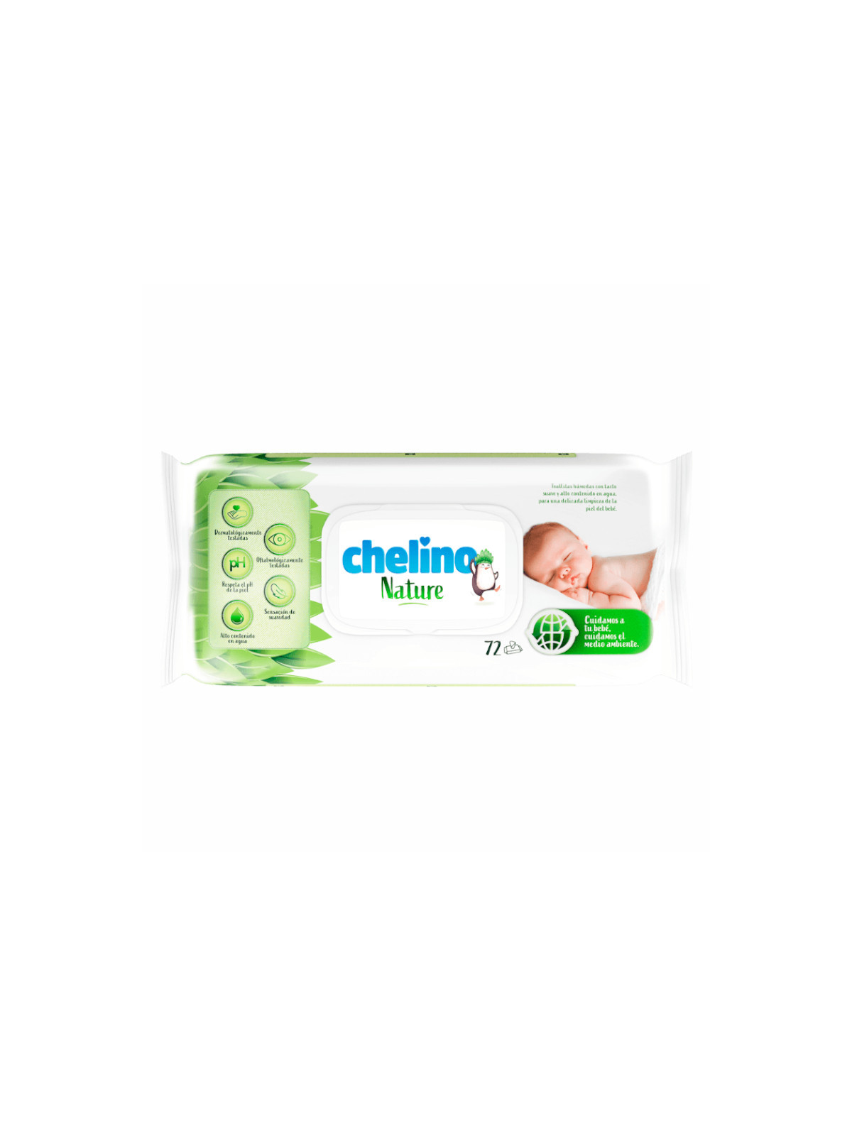 Chelino Nature toallitas bebé 72 unidades higiene infantil