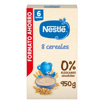 Nestlé papilla 8 cereales 950 g para bebés desde 6 meses