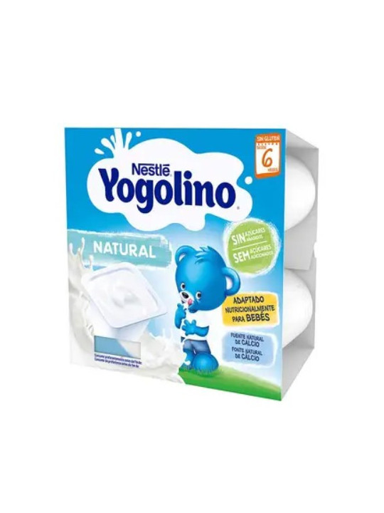 Nestlé Yogolino natural sin azúcar 4x100 g bebé +6 meses