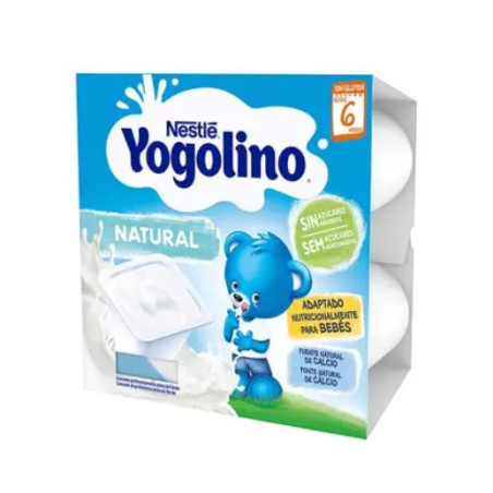 Nestlé Yogolino natural sin azúcar 4x100 g bebé +6 meses