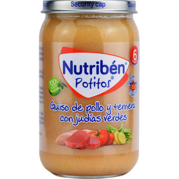 NUTRIBEN POTITO GUISO DE POLLO Y TERNERA CON JUDÍAS VERDES 235 G