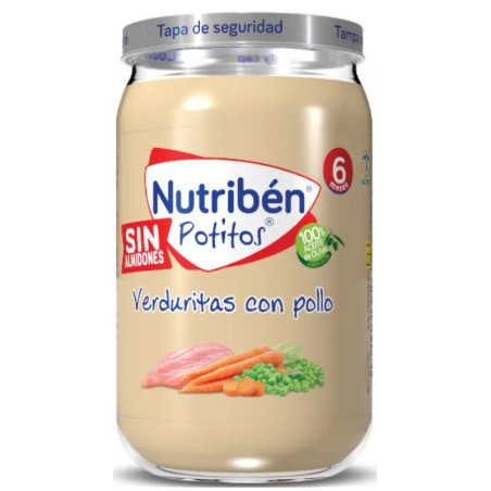 Nutribén Potito Verduritas con Pollo 235g | Desde 6 Meses