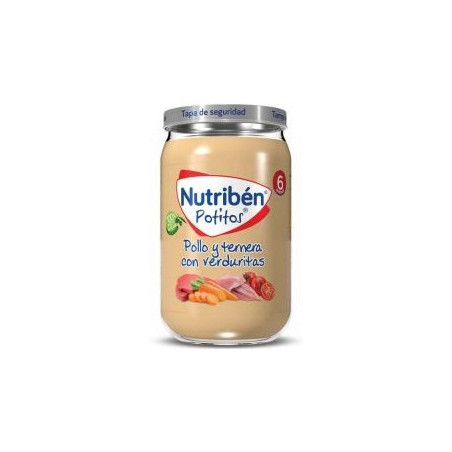Nutribén Potito Pollo y Ternera con Verduras 235g | +6 meses