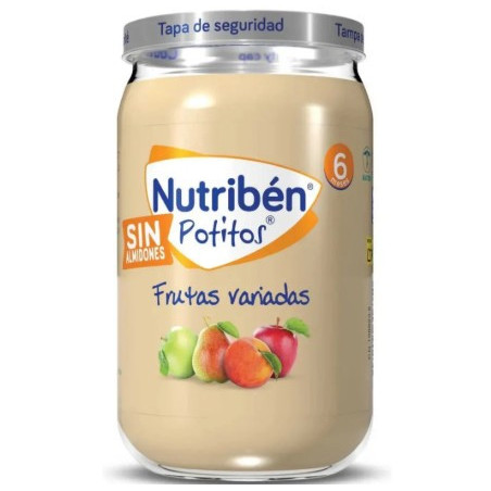 Nutribén Potito Frutas Variadas 235g | Natural y sin Gluten