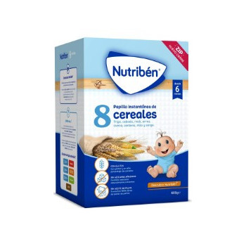 Papilla Nutribén® 8 Cereales 600 g | Nutrición y Energía sin Azúcar
