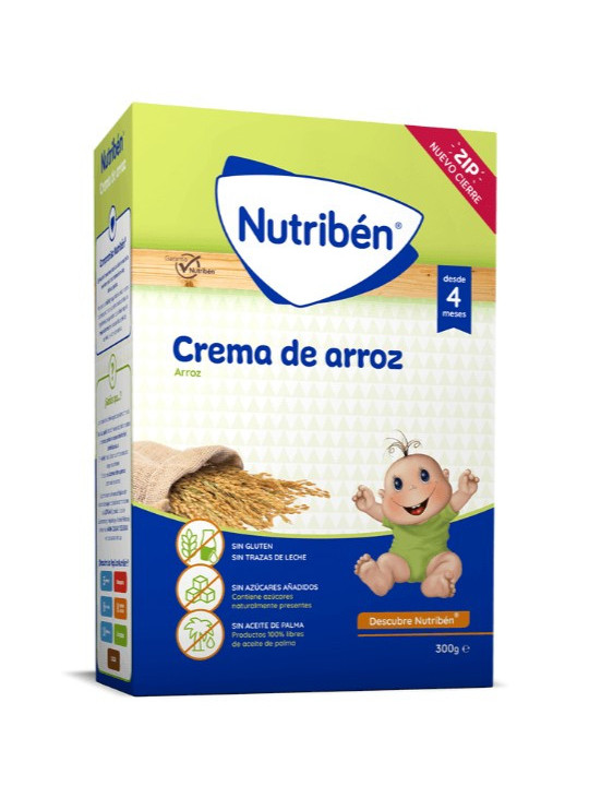 Crema de Arroz Nutribén® 300g | Papilla Infantil Sin Gluten