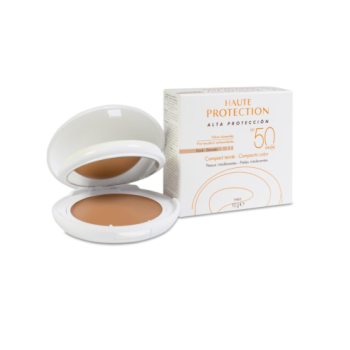 Avene SPF 50 Compacto Oil Free Dorado 10 g | Alta Protección Solar