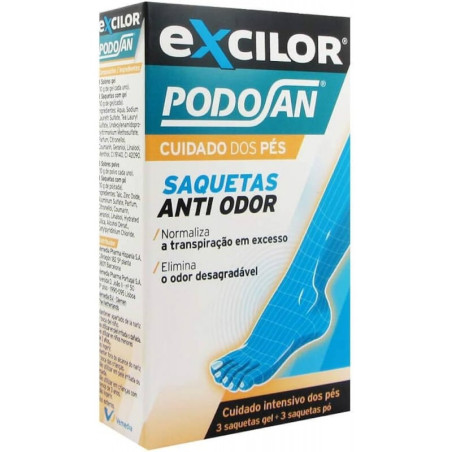 PODOSAN DESODORANTE PIES GEL 3 UNIDADES + POLVO 3 UNIDADES