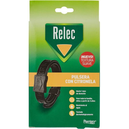 RELEC PULSERA CITRONELA NEGRA 1 U