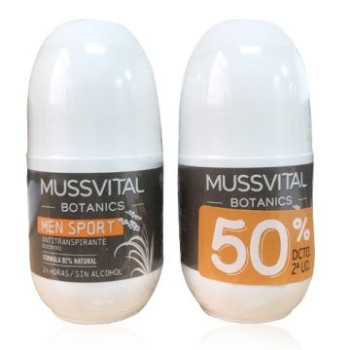 MUSSVITAL DESODORANTE MEN SPORT DUPLO 2x75 ML