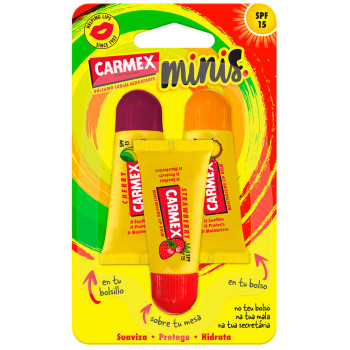 CARMEX MINIS BALSAMOS LABIALES HIDRATANTES SPF15 3 U 5 G